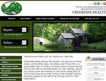 Tablet Screenshot of creeksiderealty.net